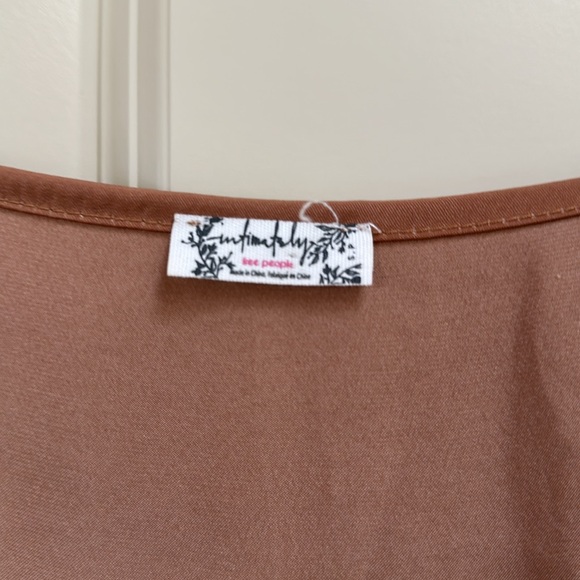 Free People Satin Wrap Mini Dress - Picture 8 of 8